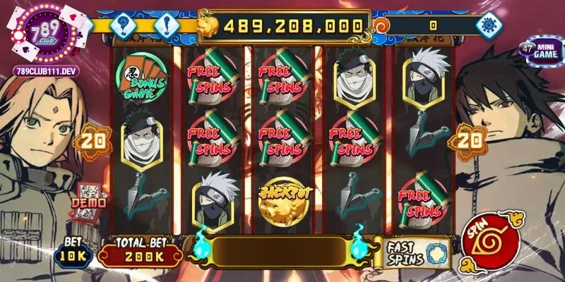Quay hũ Naruto Slots 789Club – Khám Phá Quay Hũ Kịch Tính 2 Tổng quan về trò chơi quay hũ Naruto Slots 789Club